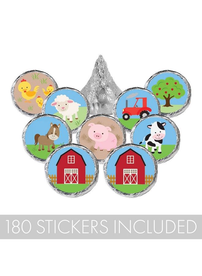 DISTINCTIVS Barnyard Farm Animals Party Favor Stickers 180 Labels - Image 5