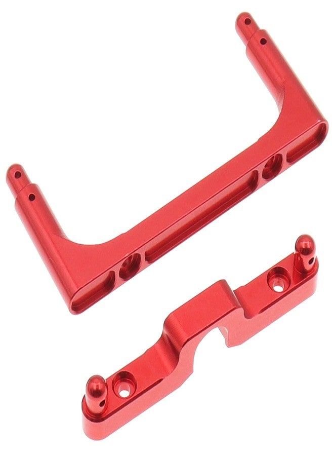 Treehobby Aluminum Upgrades Replacement Accessories Compatible with Hyper Go MJX 14301 14302 14303 1/14 RC Upgrade Parts,Red (Front & Rear Body Pillars) - Image 3