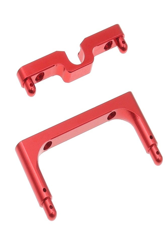 Treehobby Aluminum Upgrades Replacement Accessories Compatible with Hyper Go MJX 14301 14302 14303 1/14 RC Upgrade Parts,Red (Front & Rear Body Pillars) - Image 4