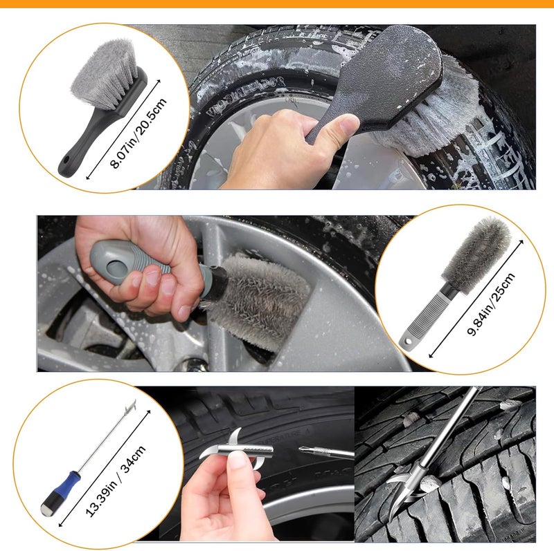 GES Car Wash Mop with Long Handle - 62 Inch Telescoping Brush & Microfiber Chenille Cleaning Kit - Image 4