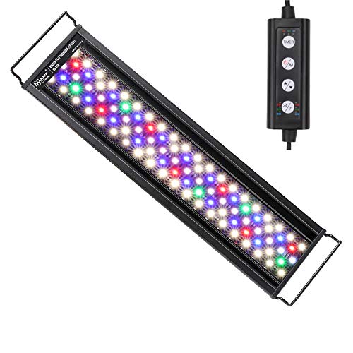 hygger Advanced LED Aquarium Light with Timer 247 Lighting Cycle DIY Mode Full Spectrum Fish Tank Light for 1217 in Freshwater Planted Tank - Image 1