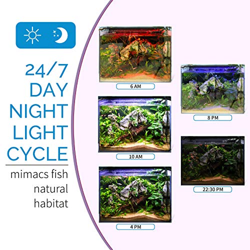 hygger Advanced LED Aquarium Light with Timer 247 Lighting Cycle DIY Mode Full Spectrum Fish Tank Light for 1217 in Freshwater Planted Tank - Image 3