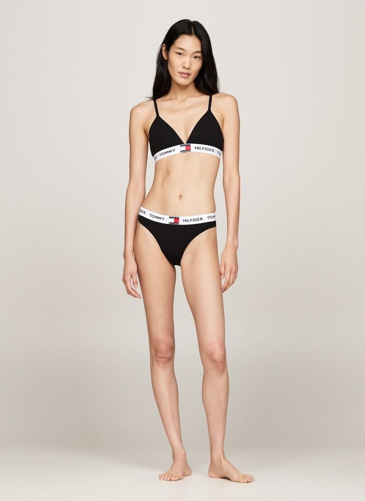 TOMMY HILFIGER Logo Band Plunge Neck Bra  - Image 4