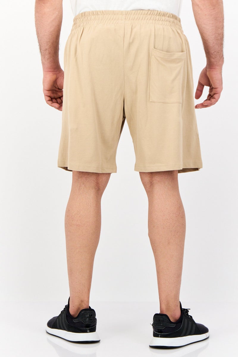 Jack Jones Men Plain Basic Shorts, Khaki  - Image 3