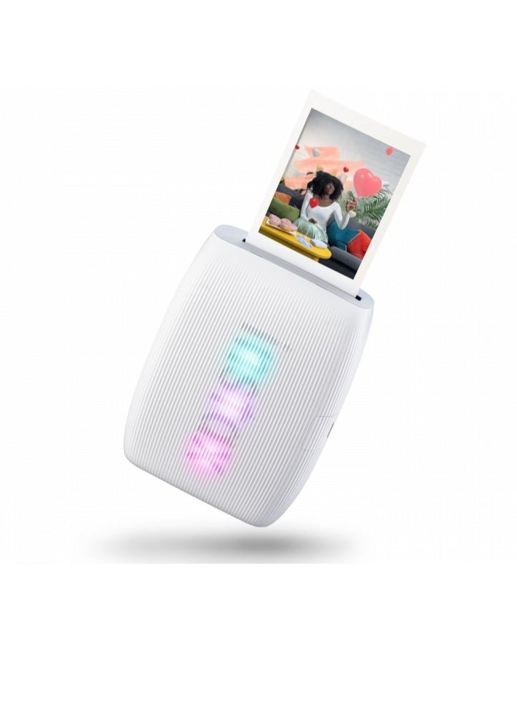 FUJIFILM Instax Mini LINK 3 Smartphone Photo Printer, Clay White - Image 1