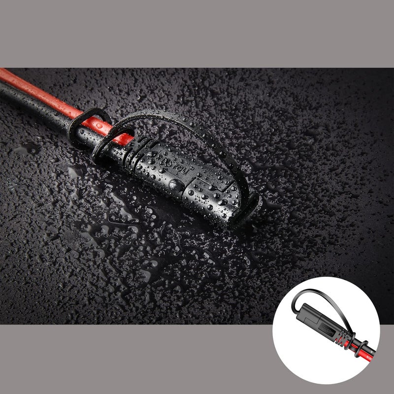 iMESTOU 10AWG SAE to O Ring Terminal Harness 2 Pin Quick Disconnect Plug - 5 Pack - Image 2