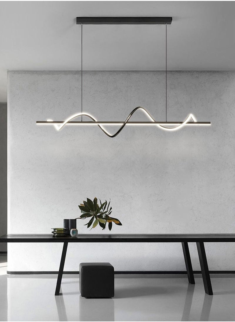 Merry Moments - Architectural Pendant Light Ceiling Light Chandelier Hanging Light for Living Room Bedroom Dining Office Retail Spiral Design Three Lights Colour Adjustable 50W L120 cm - Image 1