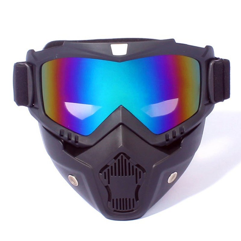 Motorcycle Goggles Windproof Dustproof Ski Glasses Face Mask - Image 4