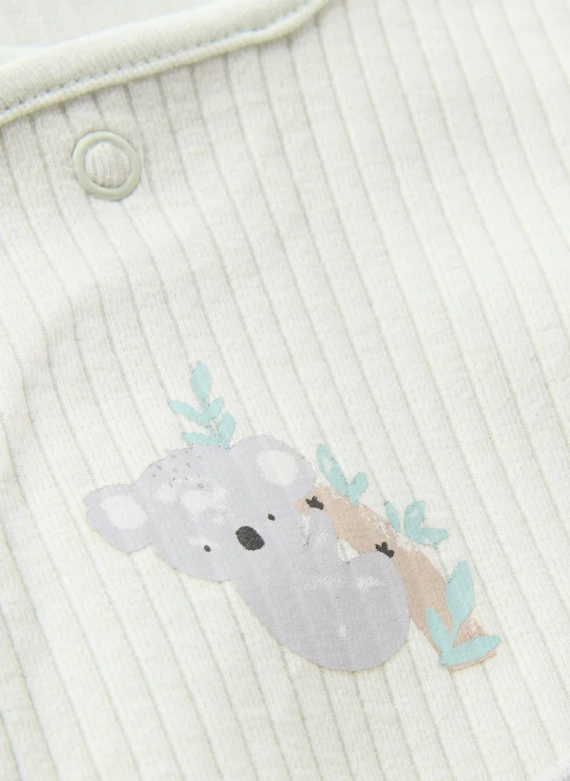ماتلان 3 Pack Baby Grey Koala Sleepsuits