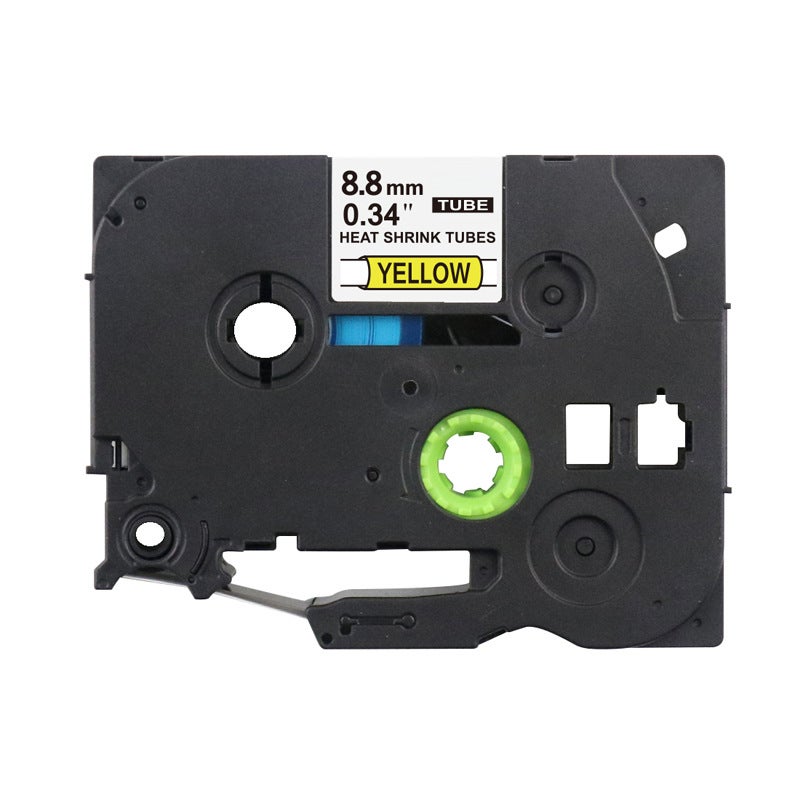 For Brother Labeling Machine Heat Shrinkable Tube Label Ribbon Hst-631/231 White Yellow Pt-D210/E115B - Image 1