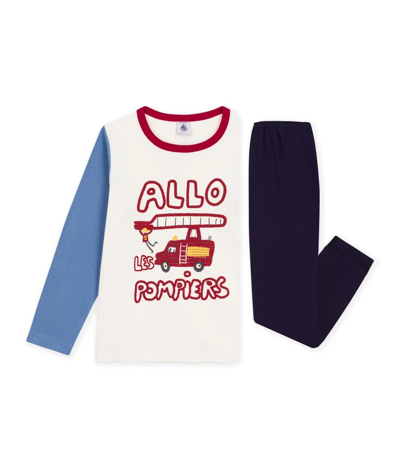 بيتي باتو Children's Firefighter Design Cotton Pyjamas.