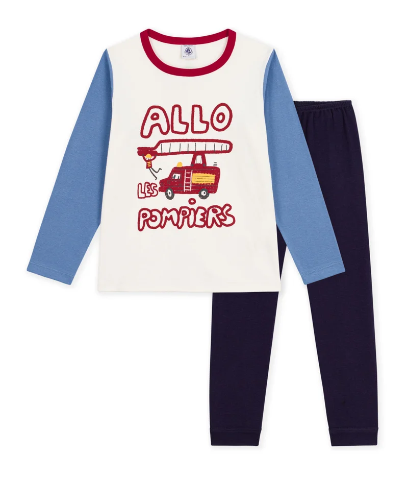 بيتي باتو Children's Firefighter Design Cotton Pyjamas.