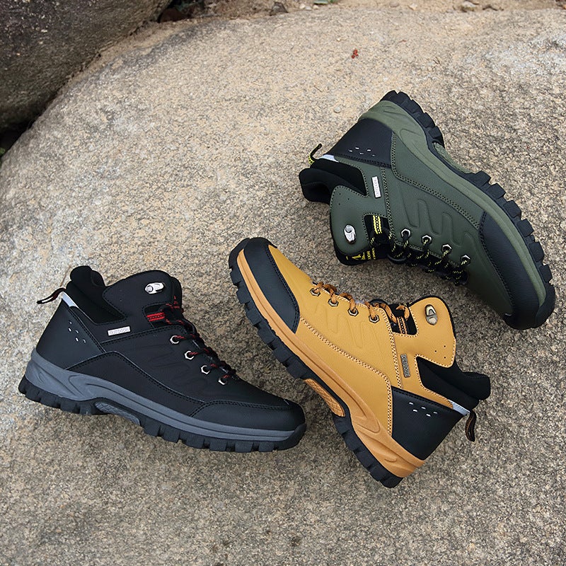 2025 Export Independent Station Pinduoduo Wish Outdoor Hiking Shoes High-Top Flats For Men - Image 5