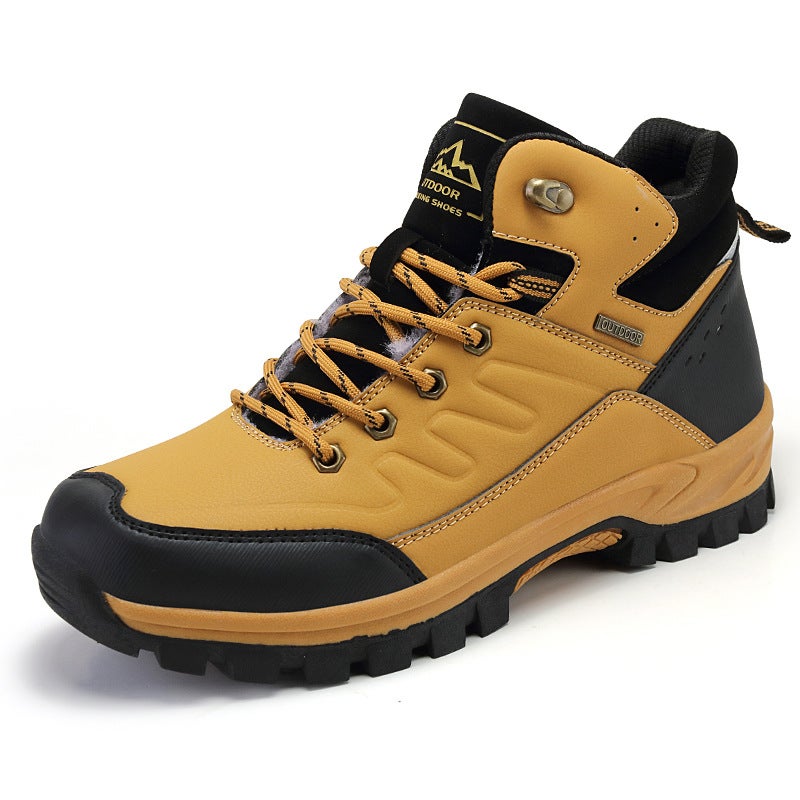 2025 Export Independent Station Pinduoduo Wish Outdoor Hiking Shoes High-Top Flats For Men - Image 1