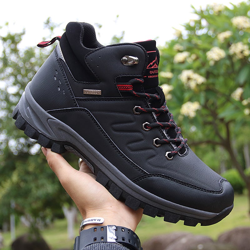 2025 Export Independent Station Pinduoduo Wish Outdoor Hiking Shoes High-Top Flats For Men - Image 4