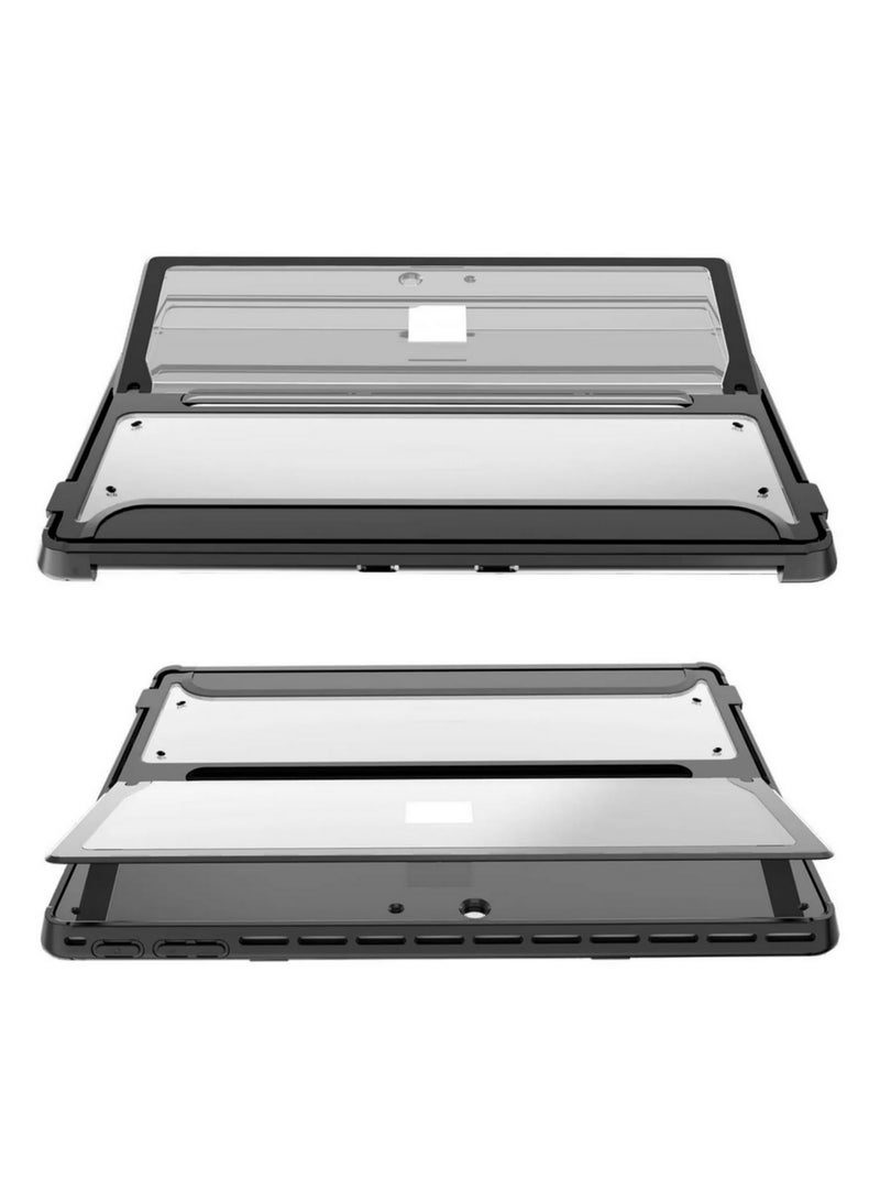 Hard Case for 13 Inch Microsoft Surface Pro 9 and Surface Pro 9 5G 2022 Shockproof Rugged Protective Cover Clear PC Shell Back for Type Cover Keyboard - Image 5