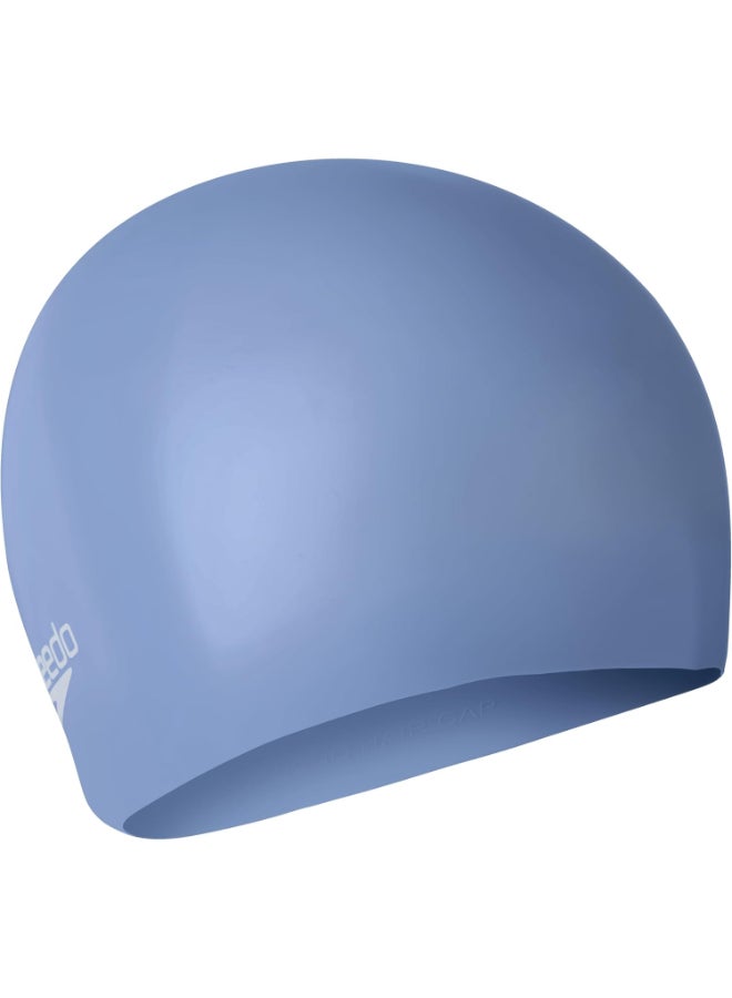 Speedo Unisex Long Hair Swimming Cap - Light Blue | Premium Swimwear & Swimming Accessory by Speedo for Training, Fitness and Recreational Use - Image 2