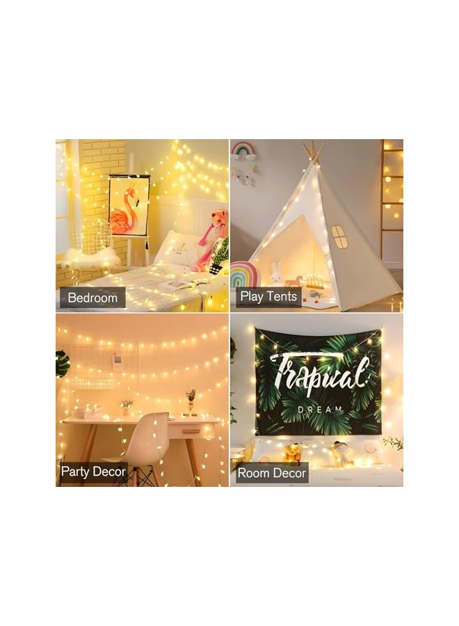 The Bros 20 Star String Lights 3m Fairy Christmas Lights Battery Operated for Indoor & Outdoor, Party, Wedding and Holiday Decorations Warm White - Image 5