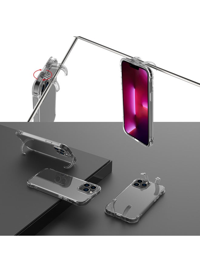Suitable For Iphone 16 Transparent Shell 15 Magnetic Bracket For Iphone Mobile Phone Case Wireless Protective Cover Pro Max High Permeability-Color:Transparent Magnetic-Applicable Model:For Iphone16 Pro Max - Image 4