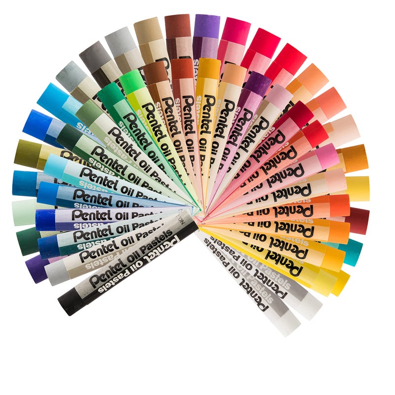 Pentel Oil Pastels - 50 Color Set (PHN-50) - Image 2
