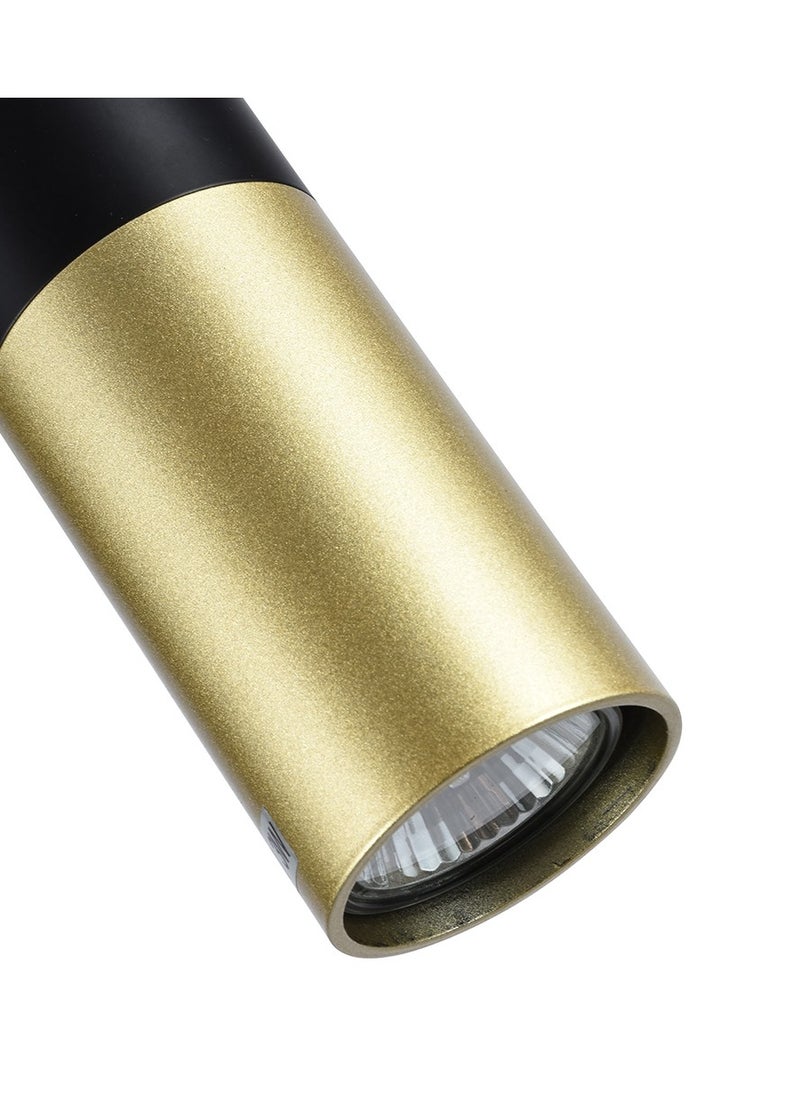 UCANDLE Single cylindrical pendant lamp, gold and black  - Image 4