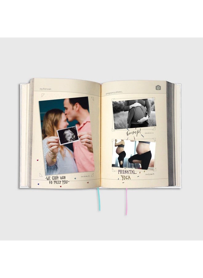 Suck UK - Baby Journal Baby Book Journal & Memory Book Pregnancy Journals For First Time Moms Baby Shower Gifts & New Mom Gift Includes Baby Photo Albums & Space To Record Baby Milestone - Image 1