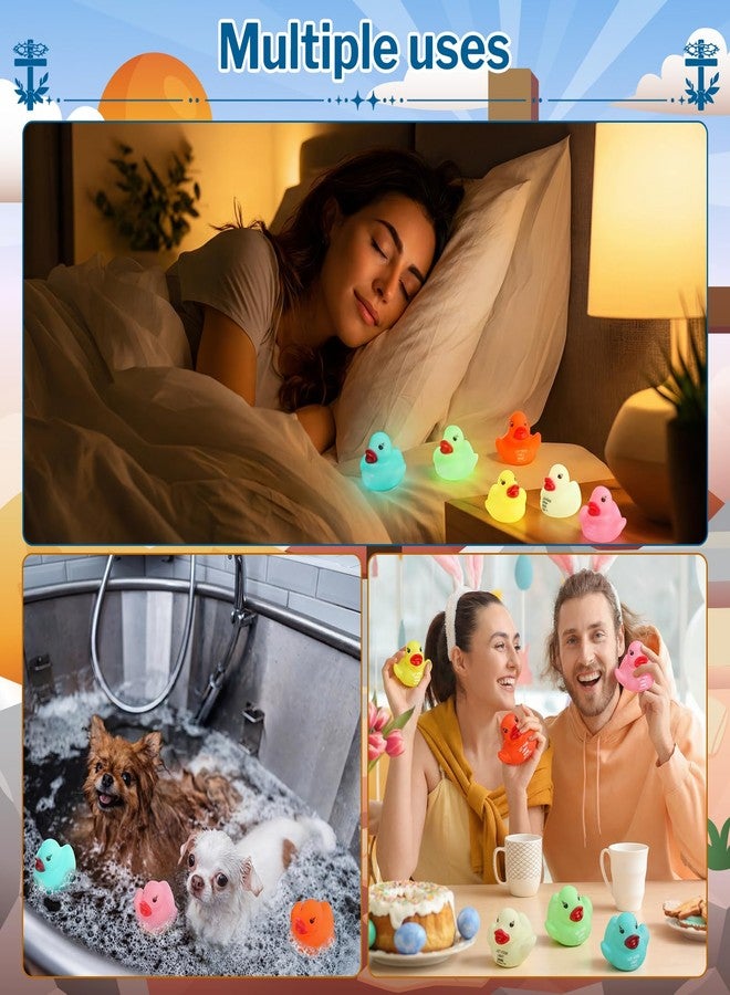 Skylety 36 Pcs Christian Rubber Ducks Let Your Light Shine Glow in the Dark Ducks Bulk Religious Mattehew 5:16 Bible Verse Egg Fillers for Easter Church Sunday School Favors - Image 5