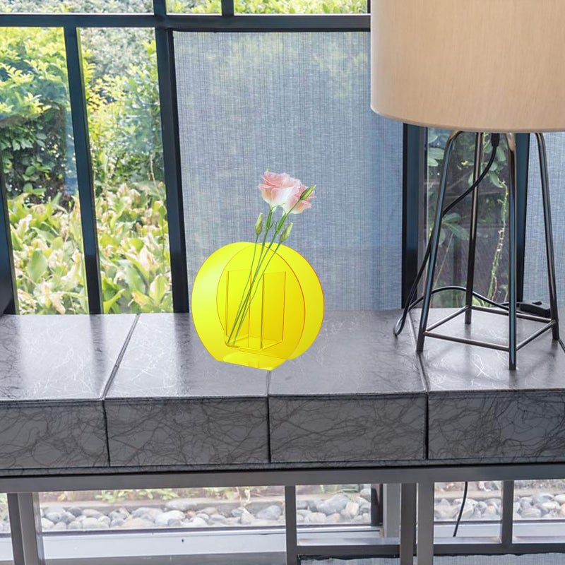 2 pcs Vase Geometric Shaped Flower Vase Nordic Style Flower Container - Image 4