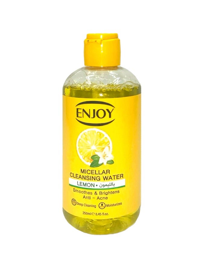 ENJOY Enjoy Micellar Water with Lemon – Purifying & Refreshing Cleanser, 250ml  - Image 1