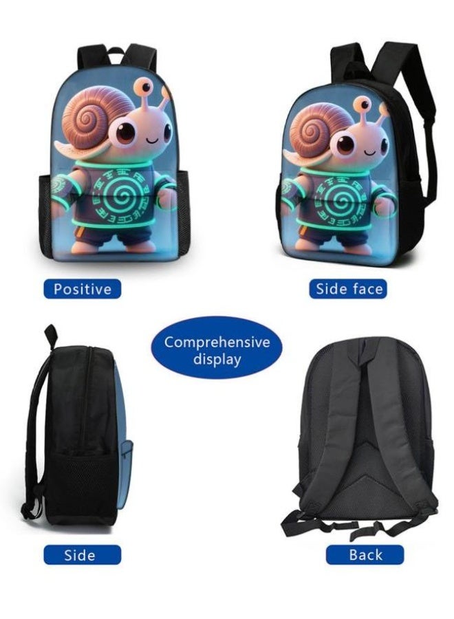Bright Li Fire Unlock the new fashion of childish fun! Three-piece set of bags, cartoon elements for children and teenagers (students, children, friends' outings, mountain climbing, schooling, etc. can be used) - 25 - Image 3