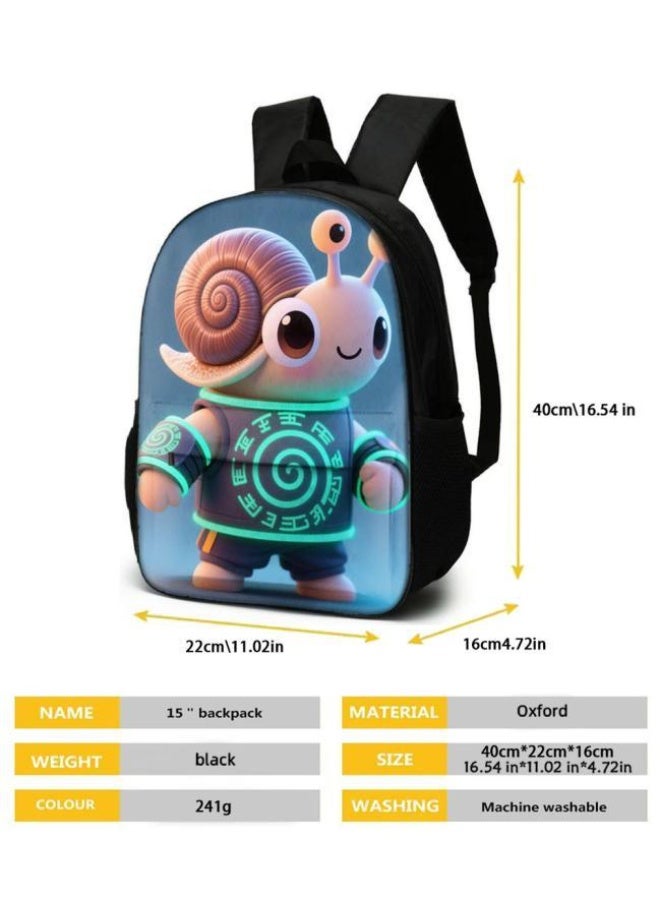 Bright Li Fire Unlock the new fashion of childish fun! Three-piece set of bags, cartoon elements for children and teenagers (students, children, friends' outings, mountain climbing, schooling, etc. can be used) - 25 - Image 5