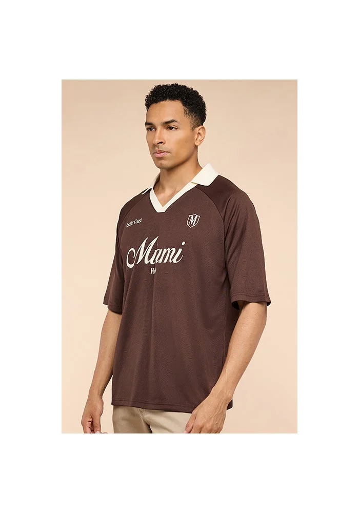 أر أند بي Printed Polo T-Shirt with Short Sleeves