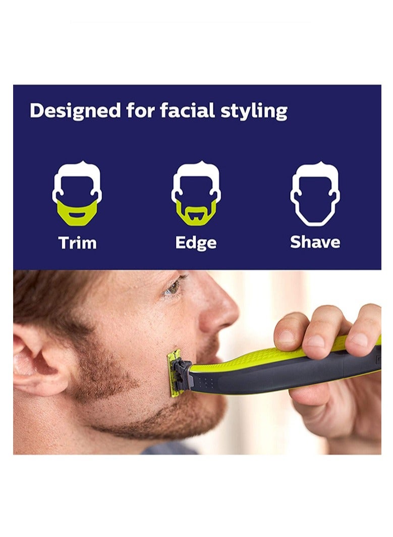 Philips OneBlade Replaceable Blade QP220/50 Lime Green/Silver/Black - Image 4