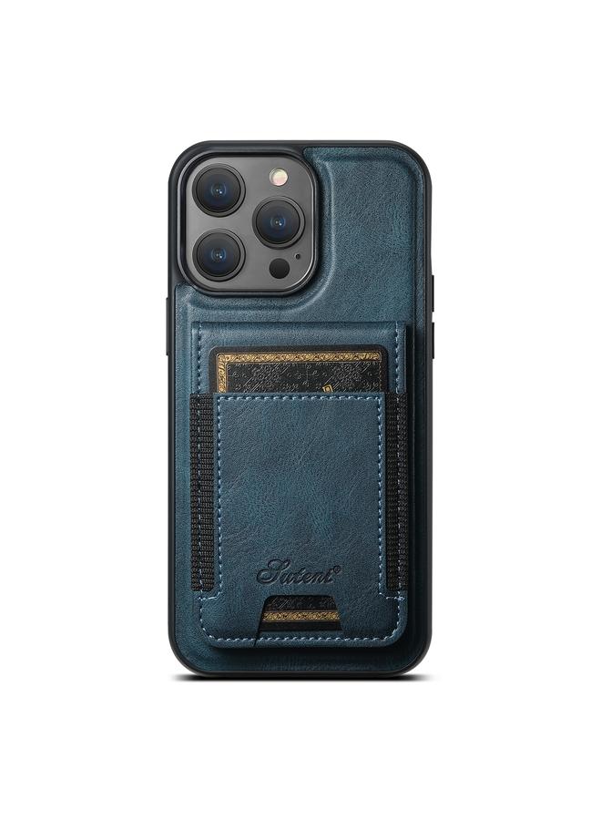 Suteni Case For iPhone 15 Pro Max H17 Oil Eax Leather MagSafe Detachable Wallet Phone Case - Image 1