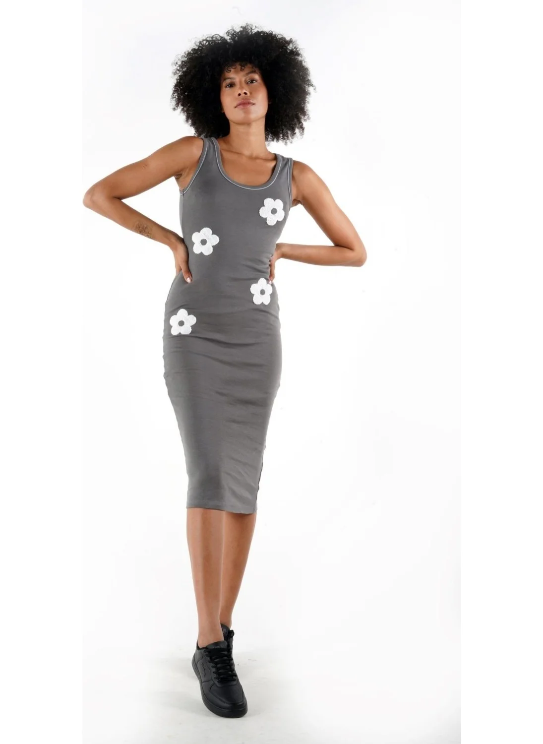 Alexander Gardi Thick Strapped Patterned Pencil Dress (A24-10304)