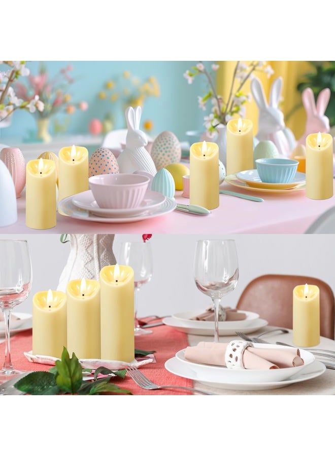 Rossesay 48 Pcs Christmas Flameless Candles Bulk Flameless Pillar Candles Romantic Night for Him Set Battery Operated LED Candles for Proposal Wedding Valentine's Day Halloween Diwali - Image 3