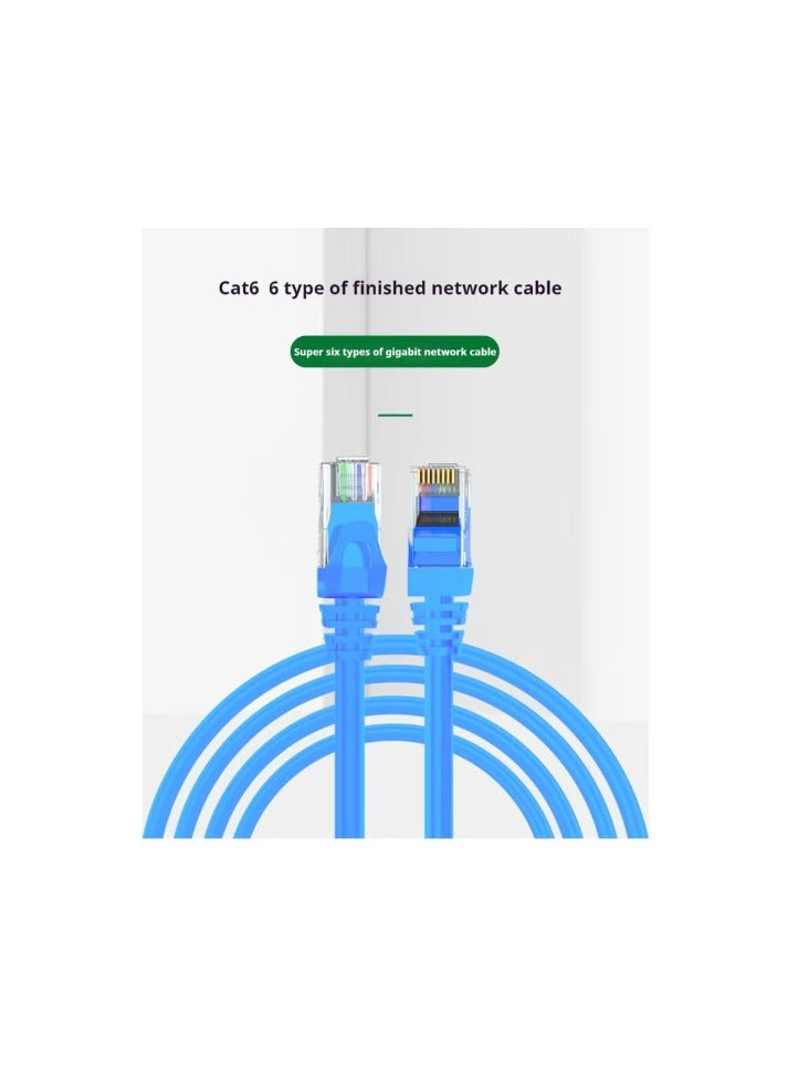 كابل إيثرنت M-PARD Cat6 جيجابت عالي السرعة 1000 ميجابت في الثانية كابل إنترنت RJ45 شبكة محمية كابل LAN متوافق مع PS5 PS4 Xbox One جهاز توجيه التلفزيون الذكي لوحة تمديد واي فاي 1.5 متر أزرق - Image 1