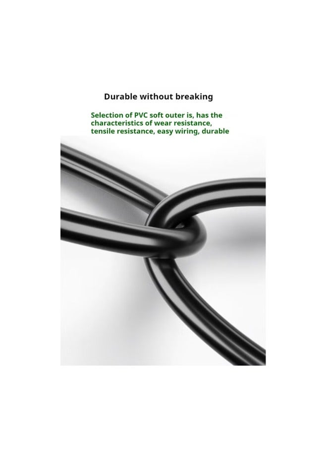 كابل إيثرنت M-PARD Cat6 جيجابت عالي السرعة 1000 ميجابت في الثانية كابل إنترنت RJ45 شبكة محمية كابل LAN متوافق مع PS5 PS4 Xbox One جهاز توجيه التلفزيون الذكي لوحة تمديد واي فاي 1.5 متر أزرق - Image 4