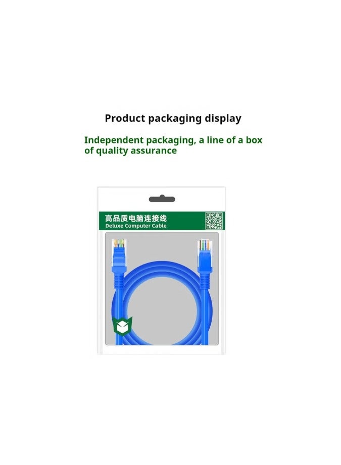 كابل إيثرنت M-PARD Cat6 جيجابت عالي السرعة 1000 ميجابت في الثانية كابل إنترنت RJ45 شبكة محمية كابل LAN متوافق مع PS5 PS4 Xbox One جهاز توجيه التلفزيون الذكي لوحة تمديد واي فاي 1.5 متر أزرق - Image 5