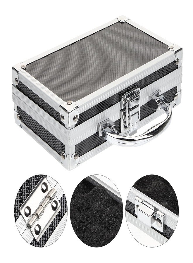 ERINGOGO Aluminum Attache Case - 7inch Lock Metal Briefcase with Ripple Foam, Hard Aluminum Carrying Case for Men, Universal Portable Tool Case for Laptop/Luggage/Instrument, Black - Image 3