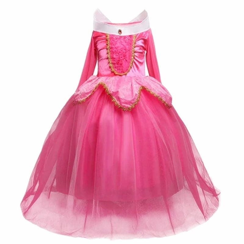 DreamHigh Sleeping Beauty Princess Party Girls Costume Dress pink 56 Years