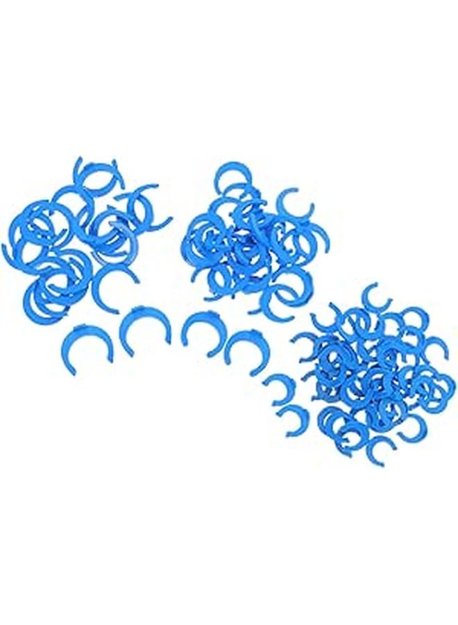 Blue 320pcs Quick Connect Locking Pipe Fittings Clips for Water Filtration System Tubing Hose Barb Connectors - Image 1