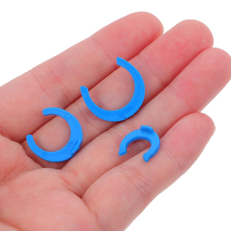 Blue 320pcs Quick Connect Locking Pipe Fittings Clips for Water Filtration System Tubing Hose Barb Connectors - Image 5