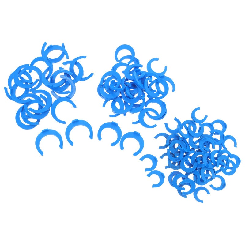Blue 320pcs Quick Connect Locking Pipe Fittings Clips for Water Filtration System Tubing Hose Barb Connectors - Image 2
