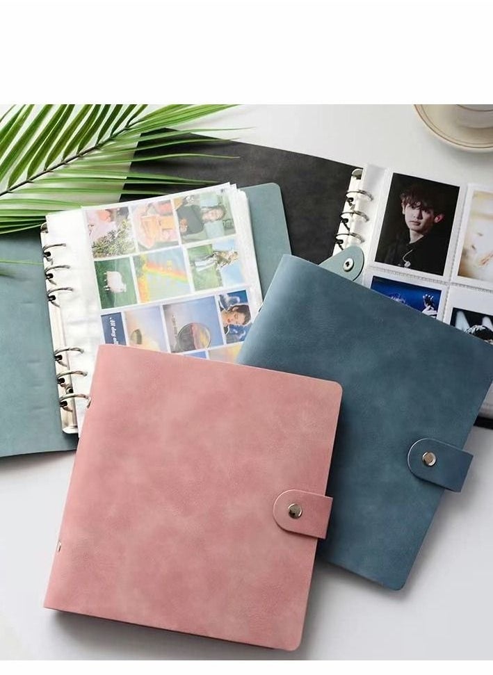 Photo Albums 200 Pockets Premium Leather Fujifilm Instax Mini Album, Wallet Size 3 Inch Picture Name Card Book - Image 4
