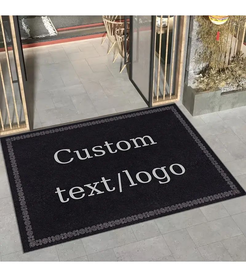 Non-Slip Custom Text Logo Floor Mat 100x150cm Soft Machine Washable - Image 5