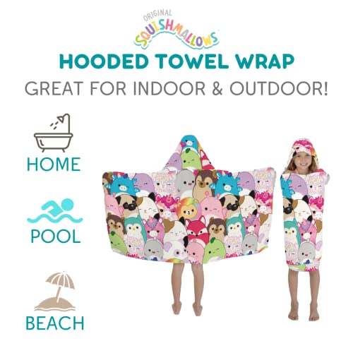 Franco Squishmallows Kids Bath/Pool/Beach Soft Cotton Terry Hooded Towel Wrap, 24 in x 50 in, By Franco - Image 3