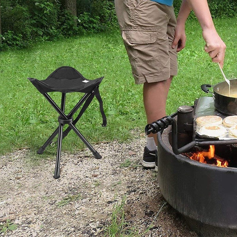 Honexa Portable Small Tripod Stool Folding Three Leg Fishing Stool for Outdoor Camping Travel Outdoor Garden Beach Stool - Image 2