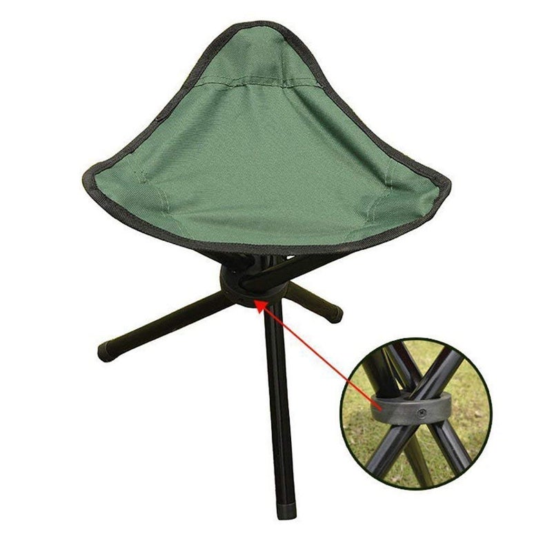 Honexa Portable Small Tripod Stool Folding Three Leg Fishing Stool for Outdoor Camping Travel Outdoor Garden Beach Stool - Image 3