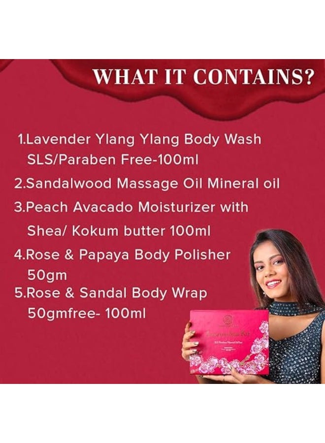 Khadi Natural Luxury Spa Kit|Spa-like experience at home|Cleansing and Nourishing Products| Improve skin texture|Suitable for All Skin Types - Image 3